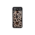 CONSTRAIN - Tecno Spark Slim 5G ile uyumlu Kılıf Boyalı Tablo Desenli Fiyonk Ve Leopar Tasarımlı 3D Ayna Görünümlü Korumalı Kapak - Çok Renkli