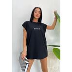 CONSTRAİN UNİSEX 0 kol BROOKLYN baskılı T-shirt oversize