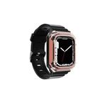CONSTRAIN Watch 44mm İle Uyumlu KRD, 88 Sert PC Kasa Koruyuculu İle Uyumlu Zore Kordon, Rose Gold