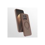 CONSTRAIN - Xiaomi 15T Pro ile uyumlu Mi Kılıf Magsafe ile uyumlu Halkalı Extra Standlı içi Kadife Yumuşak Renkli Silikon Samara Kapak - Desert Gold