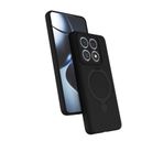 CONSTRAIN - Xiaomi ile uyumlu Mi 14T Pro Kılıf MagSafe ile uyumlu Halkalı Extra Standlı Içi Kadife Yumuşak Renkli Silikon Kapak - siyah