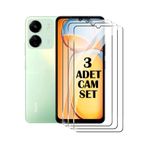 CONSTRAIN - Xiaomi ile uyumlu Redmi 13c Ekran Koruyucu 9H Temperli Cam Şeffaf Passifik Ekran Camı 3 Adet Set