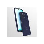CONSTRAIN - Xiaomi ile uyumlu Redmi 15C Kılıf MagSafe ile uyumlu Halkalı Extra Standlı Içi Kadife Yumuşak Renkli Silikon Kapak - lacivert