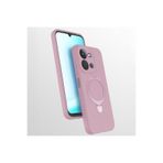 CONSTRAIN - Xiaomi ile uyumlu Redmi 15C Kılıf MagSafe ile uyumlu Halkalı Extra Standlı Içi Kadife Yumuşak Renkli Silikon Kapak - pembe
