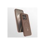 CONSTRAIN - Xiaomi ile uyumlu Redmi 15T Kılıf MagSafe ile uyumlu Halkalı Extra Standlı Içi Kadife Yumuşak Renkli Silikon Kapak - Desert Gold
