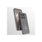 CONSTRAIN - Xiaomi ile uyumlu Redmi 15T Kılıf MagSafe ile uyumlu Halkalı Extra Standlı Içi Kadife Yumuşak Renkli Silikon Kapak - gri