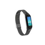 CONSTRAIN Xiaomi Mi Band 5 Uyumlu Lüks Metal Mıknatıslı Kordon – Paslanmaz Çelik - Siyah