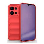 CONSTRAIN - Xiaomi Redmi 15C 4G ile uyumlu Kılıf Kamera Korumalı Kabartmalı Yumuşak Renkli Silikon Kapak Mat Hisli içi Kadife - Kırmızı