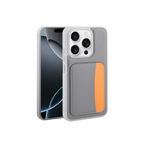 CONSTRAIN - Xiaomi Redmi 15C 5G ile uyumlu Kılıf Kamera Korumalı Kartlıklı Cüzdanlı Renkli Tuşlu Deri Tasarımlı Silikon Kapak - Koyu Gri