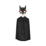 Constrall Batman Maskesi Catwoman ve Batman Pelerini Siyah Set