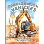 Construction Vehicles Coloring Book For Kids Ages 4-8: Exciting Excavators, Bulldozers, Cranes, and Heavy Machinery in Action to Build Big Things!