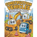 Construction vehicles :Fun and Creative Coloring Adventures with Excavators, Trucks, Bulldozers, for kids ages 3-5