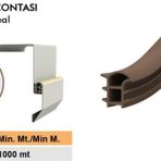 Contacall Çelik Kapı Contası 6 Metre Siyah