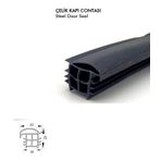 Contacall Çelik Kapı Contası Çelik Kapı Kasa Fitili 20 mm 6 Metre Siyah