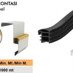 Contacall Çelik Kapı Contası Çelik Kapı Kasa Fitili 6 Metre Siyah