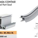 Contacall UK03 Çelik Kapı Fitili Contası Siyah 6 Metre