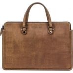 Contacts Montevila - Eskitme Deri Vintage Prestige 15" Laptop Çantası - Taba