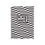 Container Black On White Bias 16.5x23.5 cm 20 Yaprak siyah Defter