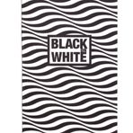 Container Black On White Wave 16.5x23.5 cm 20 Yaprak siyah Defter