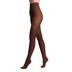 Conte elegant - Kadın külotlu çorap - bölüm - 80 DEN - file külotlu çorap - örgü mikrofiber - kadife - yumuşak - ince külotlu çorap - klasik - güçlendirilmiş ayak parmakları, Kahverengi (Mocca), XXL