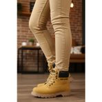 Conteyner Camel Nubuk Soğuğa Dirençli Kaymaz Unisex Bot 922 G