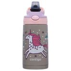 Contigo Gizmo Flip Unicorn Çelik 420 ml Pembe Çocuk Suluğu
