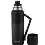 Contigo Thermal Vakumlu 1.2 L Paslanmaz Çelik Siyah Bardaklı Termos