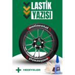 Continental Motosiklet Ve Otomobil Araç 3d Oto Lastik Yazısı Sticker Arma Seti – 8 Adet