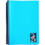 Contra Renkli Yapraklı 80 Yp Kareli Defter-Turkuaz