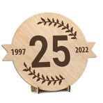 CONTRAXT -Contaxt 25 yıllık doğum günü Jubilee dekorasyonu. Doğum Günü Kartı Jübile 25 Yıllık Servis Yıldönümleri Düğün Günü Gümüş Düğün Evli Hediye Kadın Yıldönümü Männer 3D Mutlu Yıllar (25)