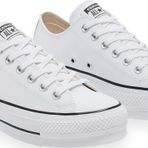 Converse 561680C Chucktaylor All Star Leather Plat Beyaz Unisex Ayakkabı