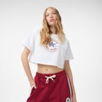Converse Baskılı Kadın Beyaz T-Shirt - XL