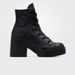 Converse Chuck 70 De Luxe Leather Deri Kadın Siyah Sneaker - 001-Siyah