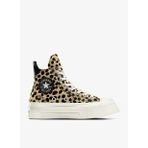 converse Chuck 70 Leopard Print De Luxe Squared Unisex Siyah Platform Sneaker
