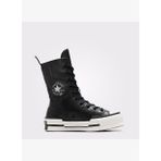 Converse Chuck 70 Plus XHi Unisex Siyah Deri Platform Sneaker
