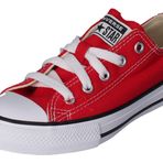 Converse Chuck Taylor All Star Çekirdek Öküz Spor Ayakkabı, Unisex Bebek, Blanco-Rojo, 32 AB