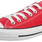 Converse Chuck Taylor All Star Çekirdek Öküz, Unisex Sneaker, Kırmızı, Boyut 41