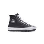 Converse Chuck Taylor All Star City Trek su geçirmez bot erkek spor ayakkabısı, Siyah Beyaz Gümüş, 35.5 EU