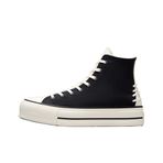 Converse Chuck Taylor All Star Crafted Laces Lift Platform Kadın Günlük Spor Ayakkabı Siyah 36.5