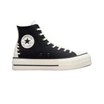Converse Chuck Taylor All Star Crafted Laces Lift Platform Kadın Günlük Spor Ayakkabı Siyah 37