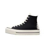 Converse Chuck Taylor All Star Crafted Laces Lift Platform Kadın Günlük Spor Ayakkabı Siyah 38