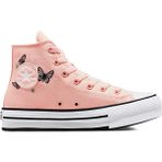 Converse Chuck Taylor All Star EVA Lift Butterflies Kadın Pembe Platform Sneaker.689