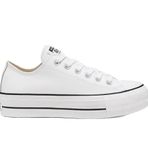 Converse Chuck Taylor All Star Leather 561680C Beyaz Platform Kadın Günlük Ayakkabı