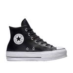 CONVERSE CHUCK TAYLOR ALL STAR LEATHER PLATFORM Siyah