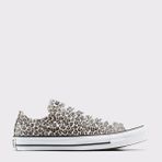 Converse Chuck Taylor All Star Leopard Kadın Sneaker Ayakkabı - Beyaz - Siyah