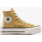 Converse Chuck Taylor All Star Lift Crafted Laces Unisex Beyaz Platform Sneaker - 237-Turuncu