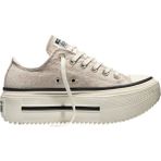 Converse Chuck Taylor All Star Lift Double Stack Platform Deer Bej Kadın Sneaker Ayakkabı
