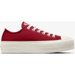 Converse Chuck Taylor All Star Lift Hearts Unisex Kırmızı Platform Sneaker - 642-Kırmızı
