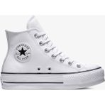 Converse Chuck Taylor All Star Lift Hi Beyaz Deri Sneaker Kalın Kauçuk Tabanlı
