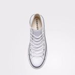 Converse Chuck Taylor All Star Lift Hi Deri Beyaz Sneaker Kalın Kauçuk Taban ile Konfor - 102-Beyaz